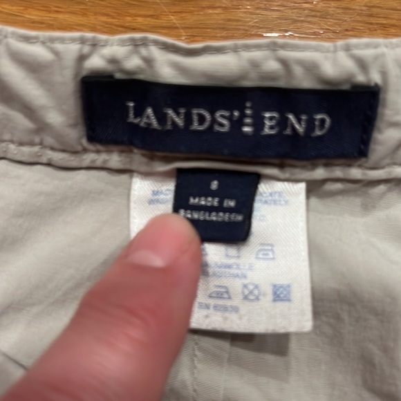 Lands’end women’s beige short size 8 . - Picture 4 of 10